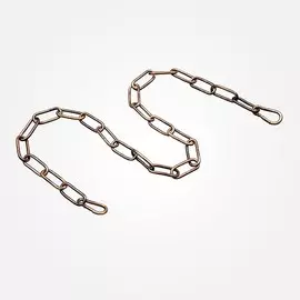 10303 Цепь длиной 1 метр с 2 карабинами античная бронза, арт. 74400 Eurosvet