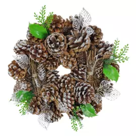 1060774 Венок новогодний декоративный Jewel Night (9155-3) 0,28x0,28 м