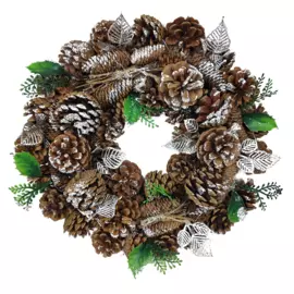 1060778 Венок новогодний декоративный Jewel Night (9208-4) 0,4x0,4 м