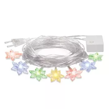 10м. Электрогирлянда ''Цветочки'' 80LED (RGB) IP20 Vegas 55084