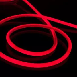 10м. Комплект неоновой ленты красного цвета 2835, 220V, 9,6W, 120LED/m, IP67 Elektrostandard Набор гибкий неон LS002 220V 9.6W 120Led 2835 IP67 круглый красный, 10 м (a049189)