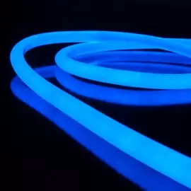 10м. Комплект неоновой ленты синего цвета 2835, 220V, 9,6W, 120LED/m, IP67 Elektrostandard Набор гибкий неон LS002 220V 9.6W 120Led 2835 IP67 круглый синий, 10 м (a049192)