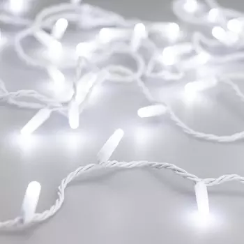 10м. Уличная гирлянда нить холодный свет Ardecoled 230V ARD-String-Classic-10000-White-100Led-Milk-STD White (31202)