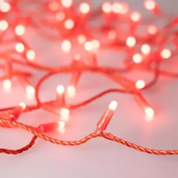 10м. Уличная гирлянда нить красный свет Ardecoled 230V ARD-String-Classic-10000-Red-100Led-Milk-STD Red (28210)