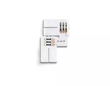 10шт. Соединитель угловой L для светодиодной ленты 2835 12/24V (3 конт.) Ambrella light ILLUMINATION LED S6601