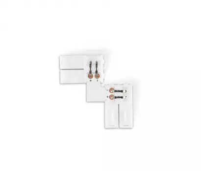 10шт. Соединитель угловой L для светодиодной ленты 2835 12/24V (2 конт.) Ambrella light ILLUMINATION LED GS6501