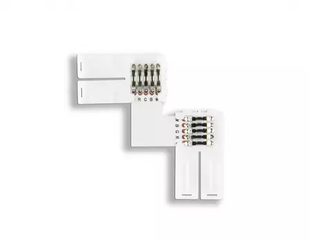10шт. Соединитель угловой L для светодиодной ленты 5050 12/24V (5 конт.) Ambrella light ILLUMINATION LED GS6751