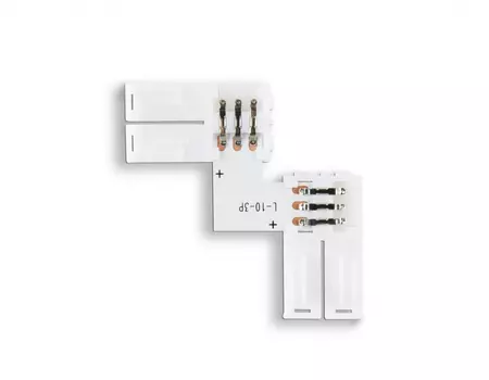 10шт. Соединитель угловой L для светодиодной ленты 5050 12/24V (3 конт.) Ambrella light ILLUMINATION LED GS6651