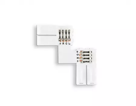 10шт. Соединитель угловой L для светодиодной ленты 5050 12/24V (4 конт.) Ambrella light ILLUMINATION LED GS6701