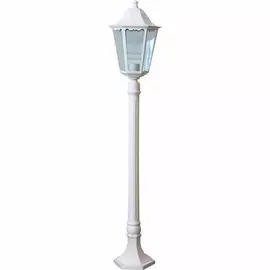 Светильник садово-парковый Feron 6210/PL6210 столб 100W E27 230V, белый 11075