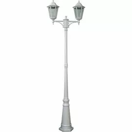 Светильник садово-парковый Feron 6214/PL6214 столб 2*100W E27 230V, белый 11077