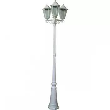 Светильник садово-парковый Feron 6215/PL6215 столб 3*100W E27 230V, белый 11079