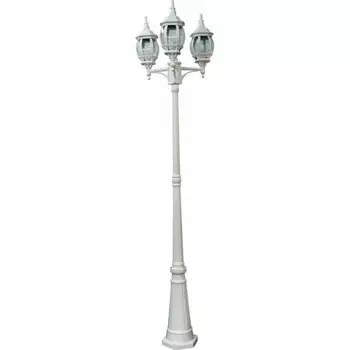 Светильник садово-парковый Feron 8115/PL8115 столб 3*100W E27 230V, белый 11211