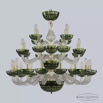 1309/16+8+4/300/3d G Cl/Clear-Green/H-1J Подвесная люстра Bohemia Ivele Crystal