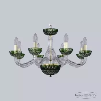 1309/8/240 G Cl/Clear-Green/H-1J Подвесная люстра Bohemia Ivele Crystal