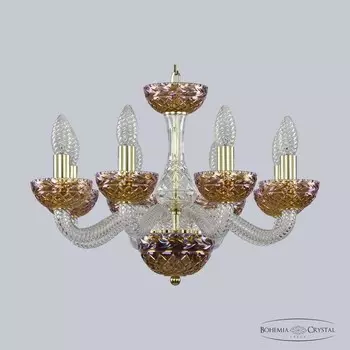 Люстра хрустальная 1311/8/165 G CL/Shampan/M-1F Bohemia Ivele Crystal