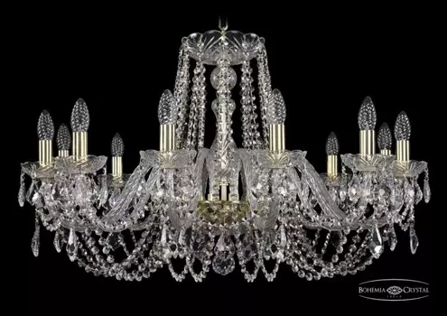 1402/12/300/G/Leafs Подвесная люстра Bohemia Ivele Crystal