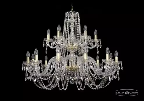 1402/12+6/360/2d/G Подвесная люстра Bohemia Ivele Crystal