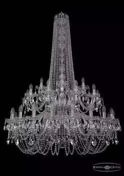 1402/20+10+5/400/h-160/2d/Ni Подвесная люстра Bohemia Ivele Crystal