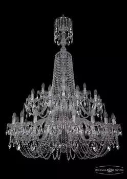 1402/20+10+5/400/XL-160/2d/Ni Подвесная люстра Bohemia Ivele Crystal