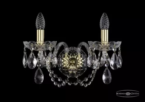 1402B/2/160/XL/G Бра Bohemia Ivele Crystal