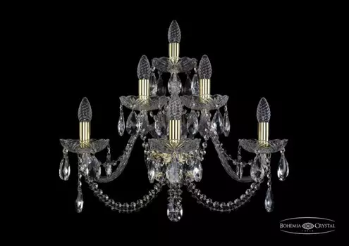 1402B/3+2+1/240/XL/G Бра Bohemia Ivele Crystal