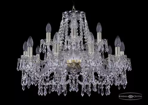 1403/10+5/240/G Подвесная люстра Bohemia Ivele Crystal