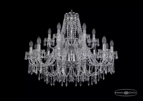 1403/12+6/300/2d/Ni Подвесная люстра Bohemia Ivele Crystal