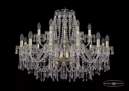 1403/12+6/300/G Подвесная люстра Bohemia Ivele Crystal