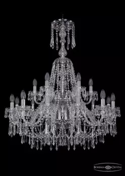 1403/12+6/300/XL-100/2d/Ni Подвесная люстра Bohemia Ivele Crystal