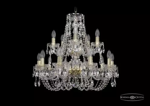1406/10+5/240/2d/G Подвесная люстра Bohemia Ivele Crystal