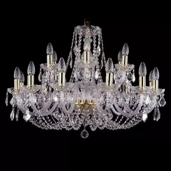 1406/12+6/300/G/Leafs Подвесная люстра Bohemia Ivele