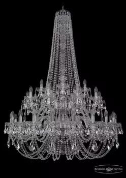 1406/20+10+5/400/h-160/2d/Ni Подвесная люстра Bohemia Ivele Crystal