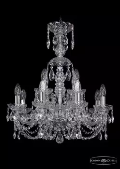 1406/8+4/195/XL-64/Ni Подвесная люстра Bohemia Ivele Crystal