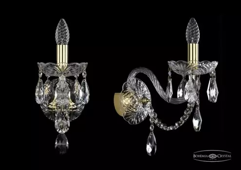 1406B/1/195/XL/G Бра Bohemia Ivele Crystal