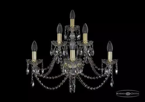 1406B/3+2+1/240/G Бра Bohemia Ivele Crystal