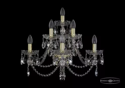 1406B/3+2+1/240/XL/G Бра Bohemia Ivele Crystal