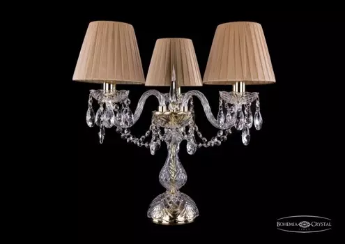1406L/3/141-39/G/SH37-160/ Настольная лампа Bohemia Ivele Crystal