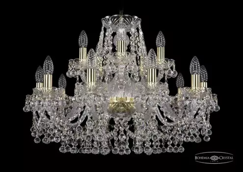 1409/10+5/240/G Подвесная люстра Bohemia Ivele Crystal