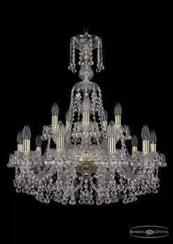1409/10+5/240/XL-77/G Подвесная люстра Bohemia Ivele Crystal