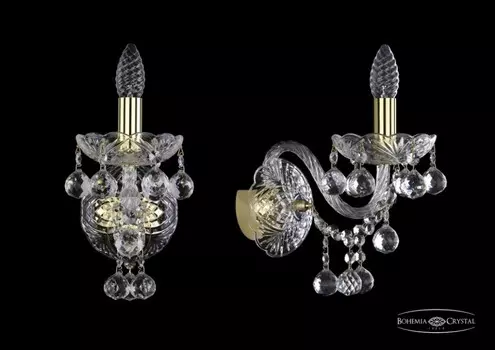 1409B/1/160/XL/G Бра Bohemia Ivele Crystal