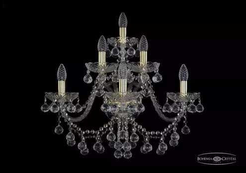 1409B/3+2+1/240/XL/G Бра Bohemia Ivele Crystal