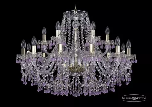 1410/12+6/300/G/V7010 Подвесная люстра Bohemia Ivele Crystal