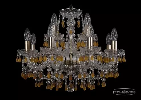 1410/8+4/195/Pa/V1003 Подвесная люстра Bohemia Ivele Crystal