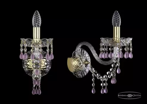 1410B/1/195/XL/G/V7010 Бра Bohemia Ivele Crystal