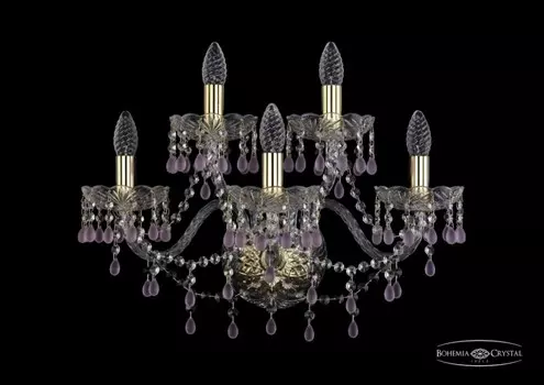 1410B/3+2/195/XL/G/V7010 Бра Bohemia Ivele Crystal