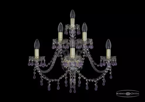 1410B/3+2+1/240/G/V7010 Бра Bohemia Ivele Crystal