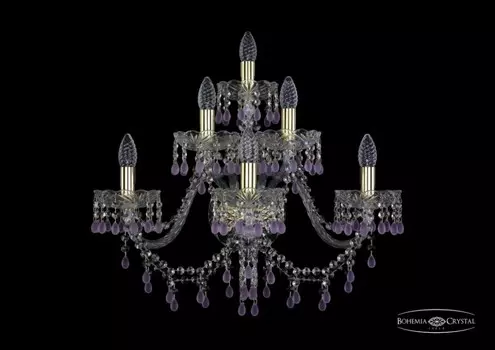 1410B/3+2+1/240/XL/G/V7010 Бра Bohemia Ivele Crystal