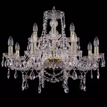 Подвесная люстра Bohemia Ivele Crystal 1411/8+4/240/G
