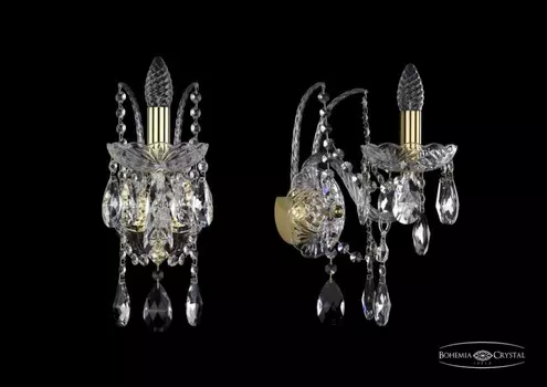 1411B/1/160/XL/G Бра Bohemia Ivele Crystal